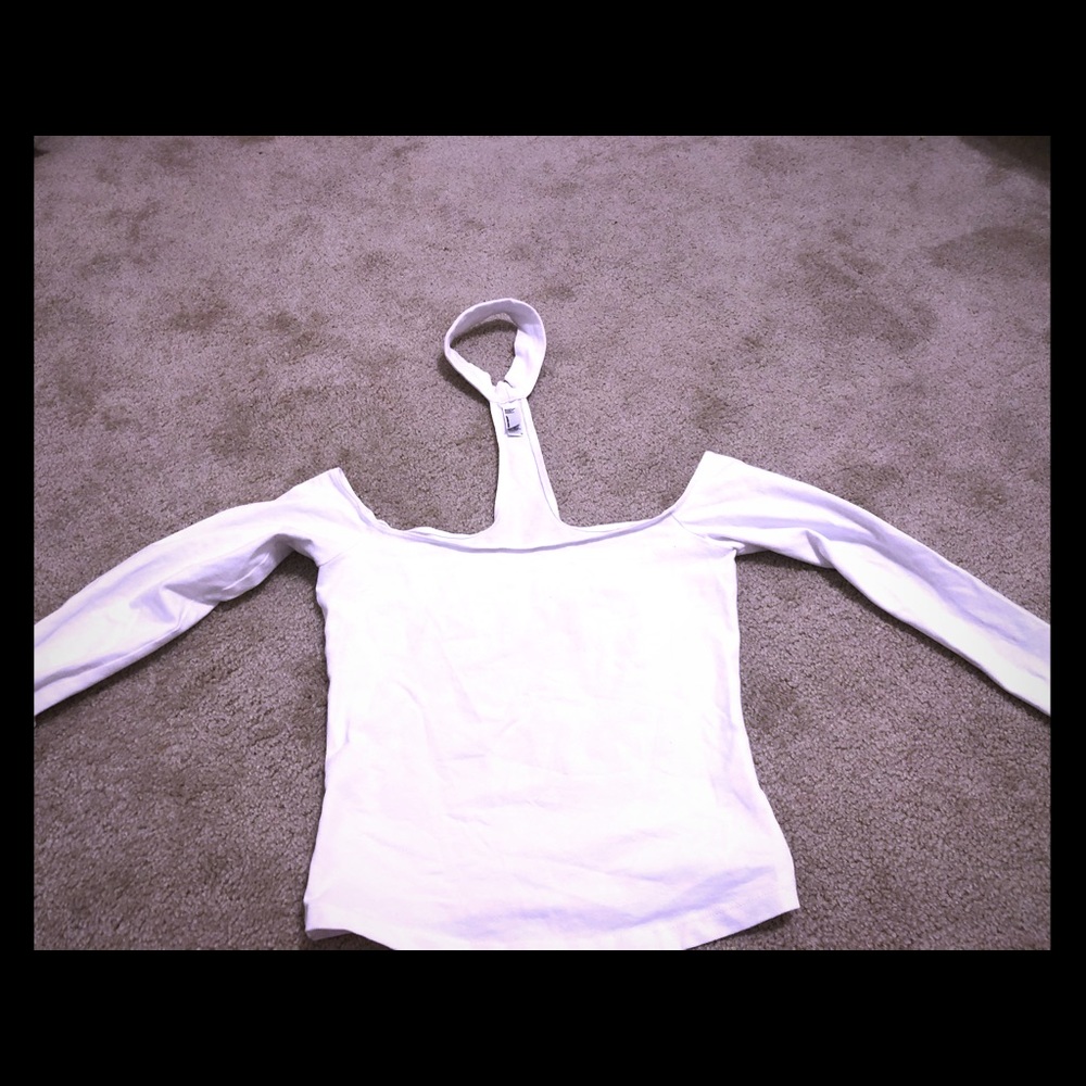 Longsleeve Halter-Neck Top